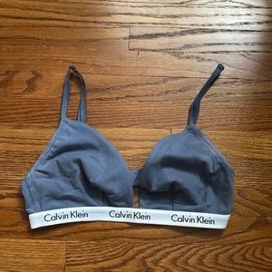 Blue Calvin Klein Bralette